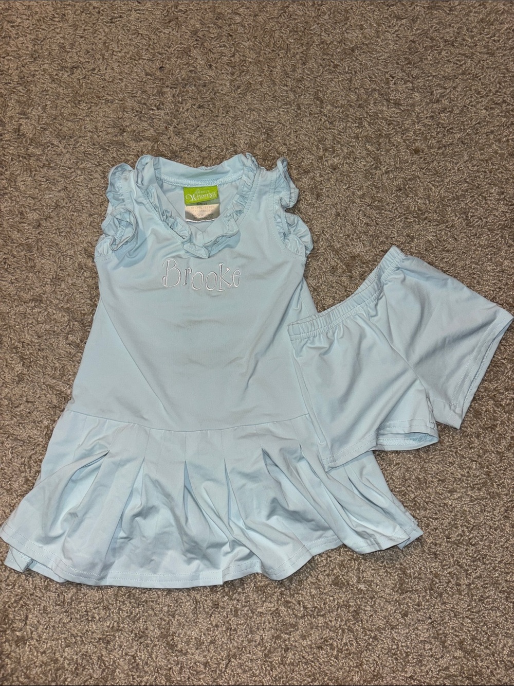 Classic Whimsy Monogrammed Brooke - tennis dress and shorts